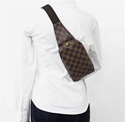 louis vuitton damier ebene canvas geronimos sling bag|Louis Vuitton Geronimos Damier Ebene Canvas Sling Bag on .